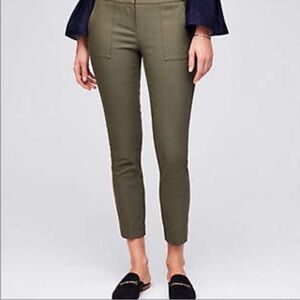 LOFT Marisa Skinny Cargo Pants with Button Detail - Size 0